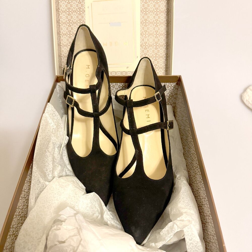 M.Gemi strappy heel, The Ponte -  in black suede size 38